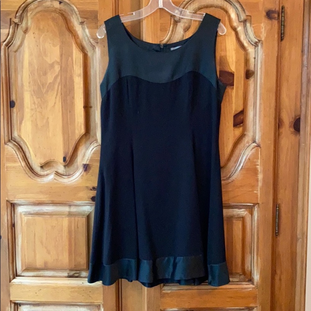 Black A-line cocktail dress